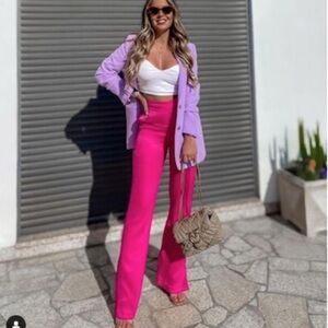 NWT Zara satin effect pants